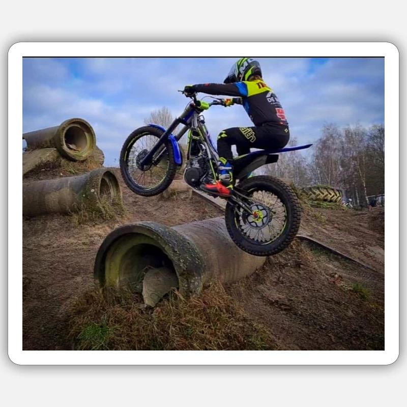 trial sherco - Sticker size S (10 x 10 cm) - white matte