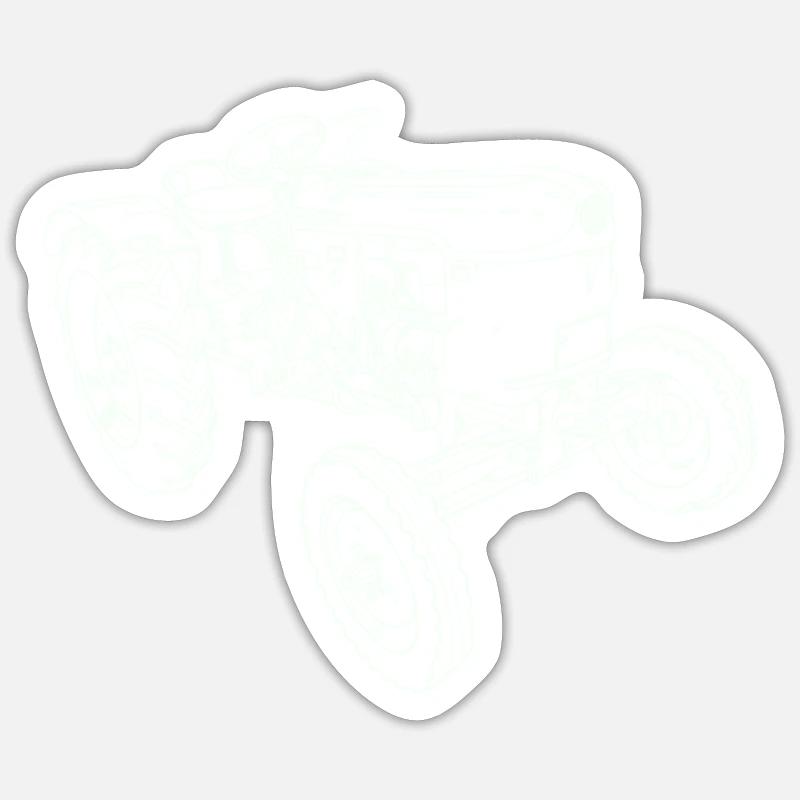 Oldtimer Traktor Sticker Größe S (10 x 10 cm)