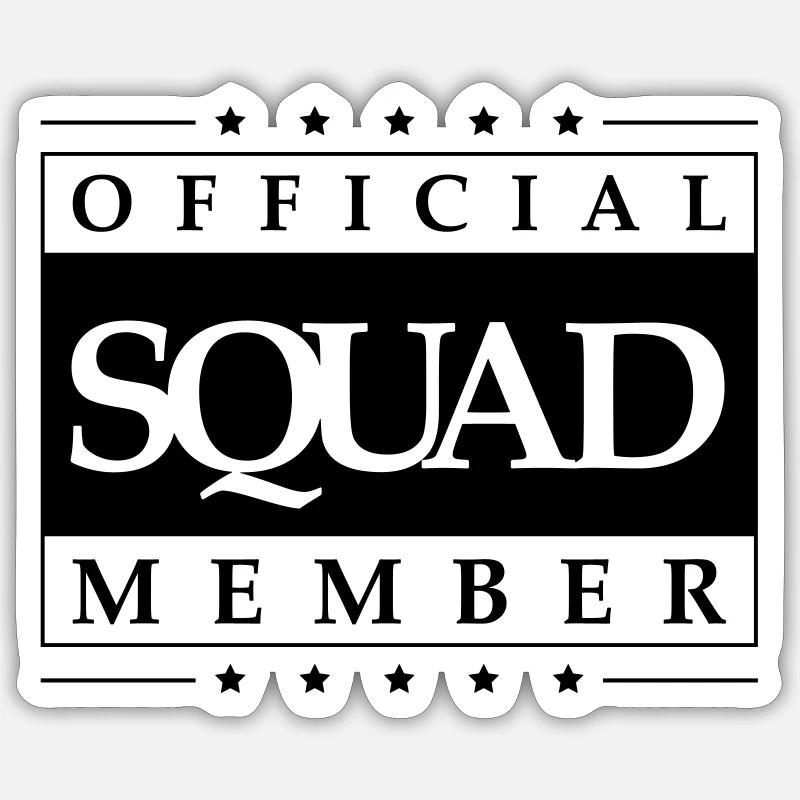 Squad member Sticker taille S (10 x 10 cm)