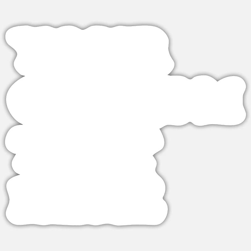 your custom text here Sticker size S (10 x 10 cm)