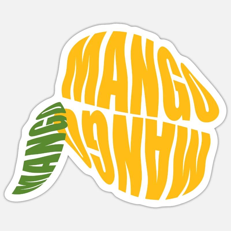 Mangue - Sticker taille S (10 x 10 cm) - blanc mat