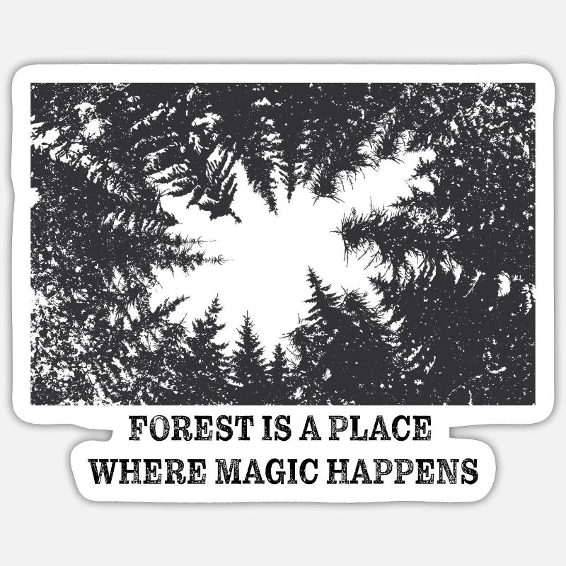Magic Forest Sticker size S (10 x 10 cm)