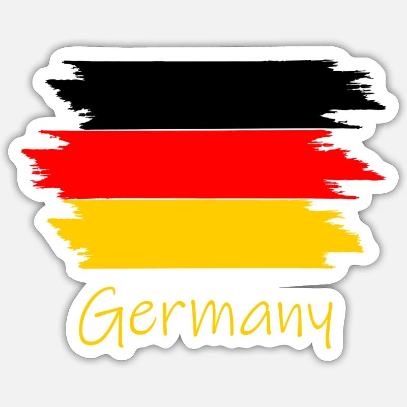 Germany - Sticker Größe S (10 x 10 cm) - Mattweiß