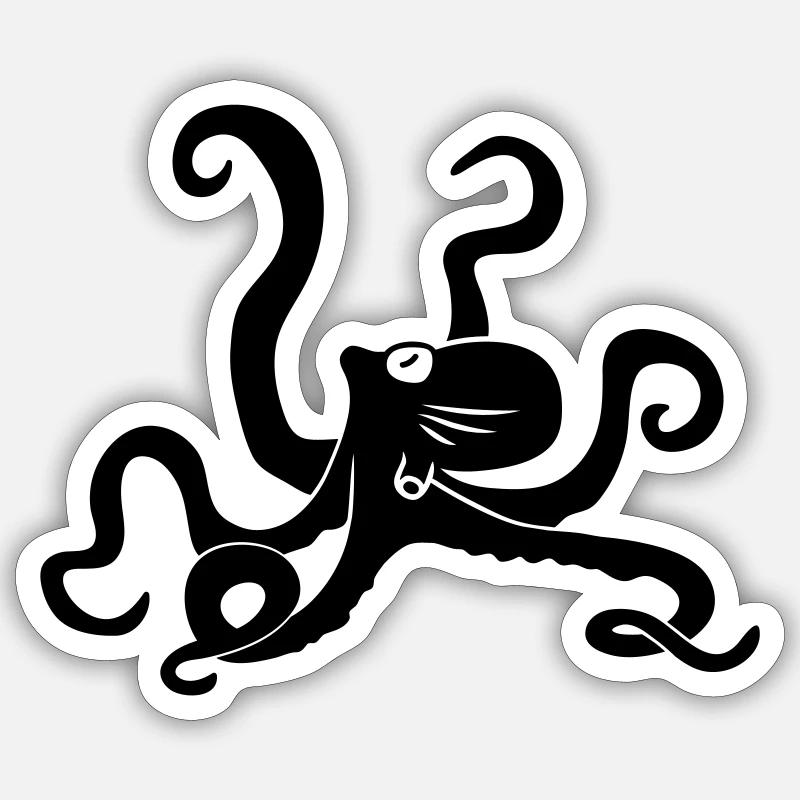 OCTOPUS 1 by Phildranx Sticker size S (10 x 10 cm)