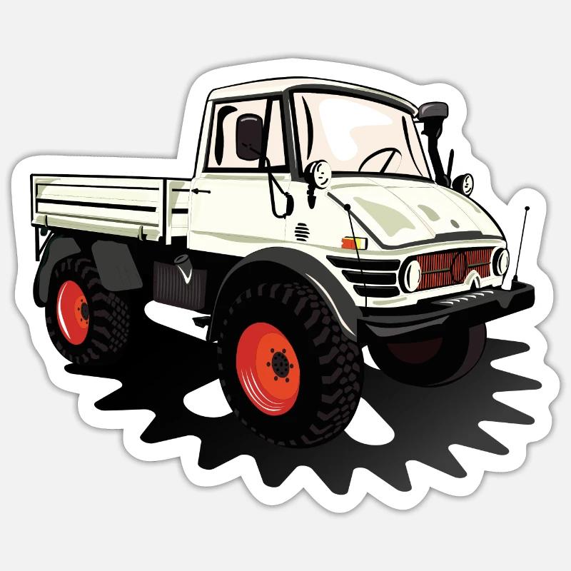 Unimog - Oldtimer - Offroad - Universal motor device Sticker size S (10 x 10 cm)