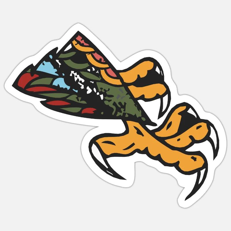 claws grifes legs eagle - Sticker size S (10 x 10 cm) - white matte