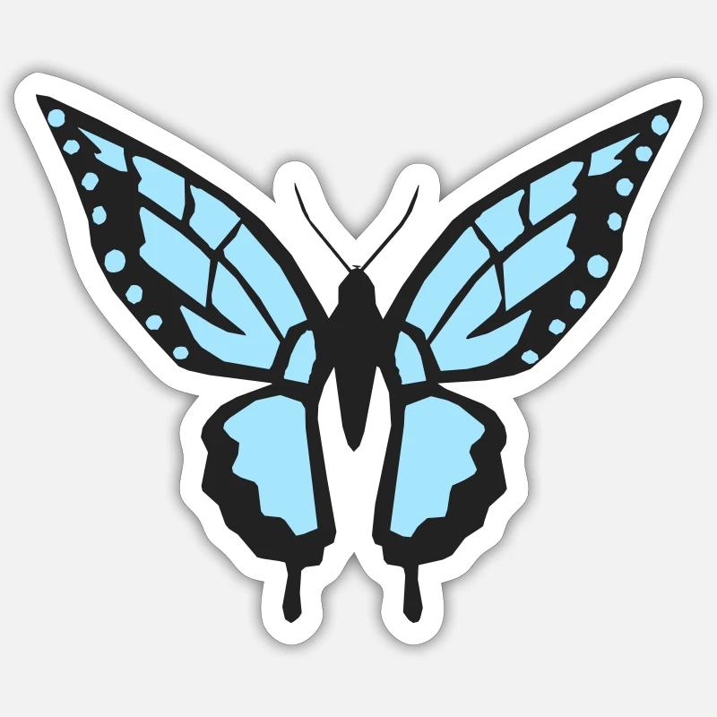 Butterfly - Sticker size S (10 x 10 cm) - white matte