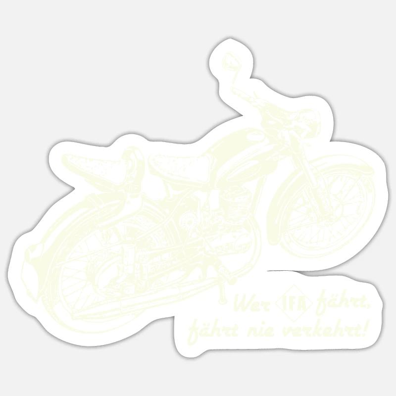 RT 125 - DDR Oldtimer Motorrad Ostalgie Sticker Größe S (10 x 10 cm)