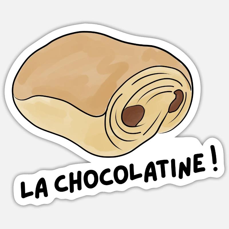 Chocolatine - Sticker size S (10 x 10 cm) - white matte