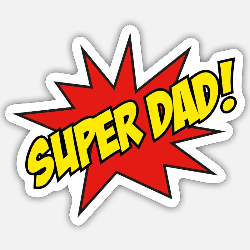 Super Papa! Sticker Größe S (10 x 10 cm)