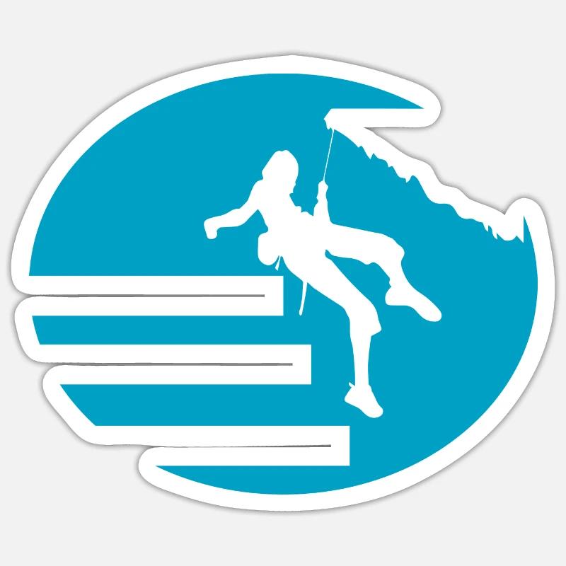 Bouldering Climbing Climbing - Sticker size S (10 x 10 cm) - white matte