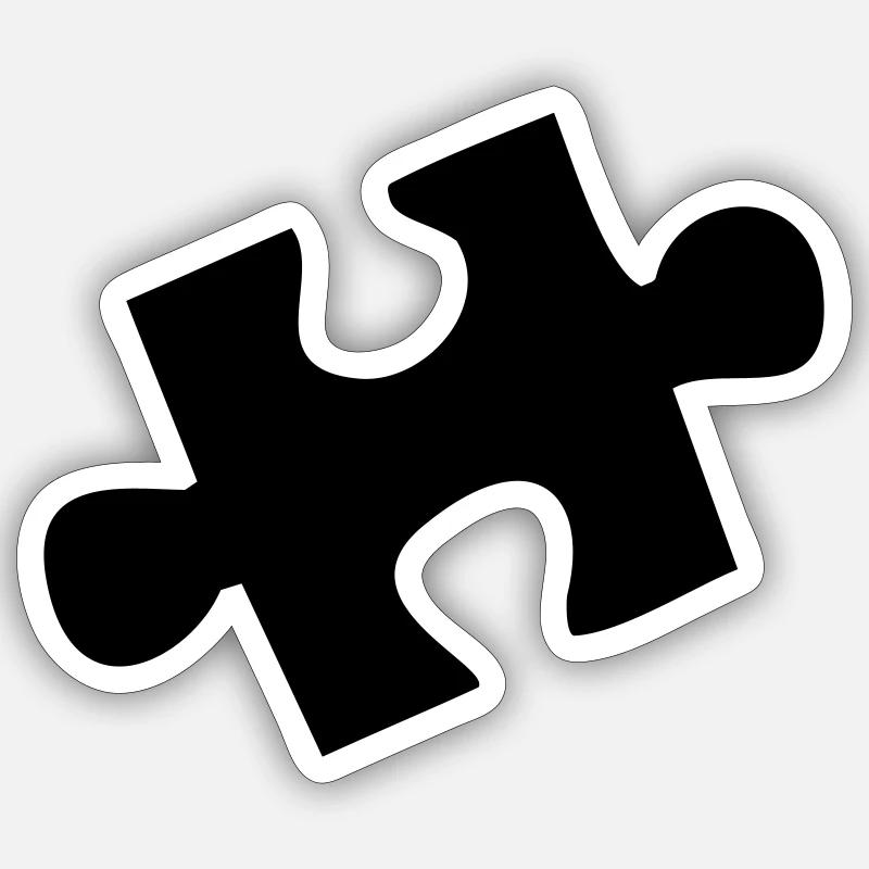 Puzzle Icon Puzzle Piece Icon Sticker size S (10 x 10 cm)