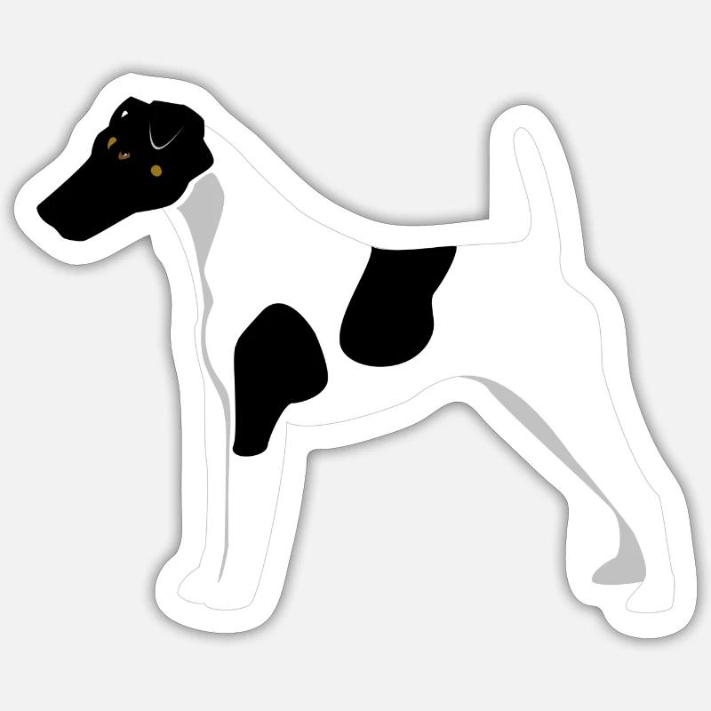 Fox Terrier Smooth Hair Sticker size S (10 x 10 cm)