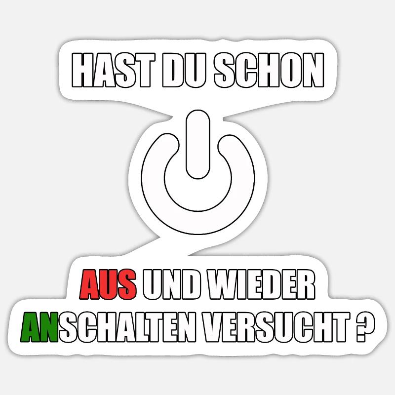 Witziges Informatik Student Coder Programmierer - Sticker Größe S (10 x 10 cm) - Mattweiß