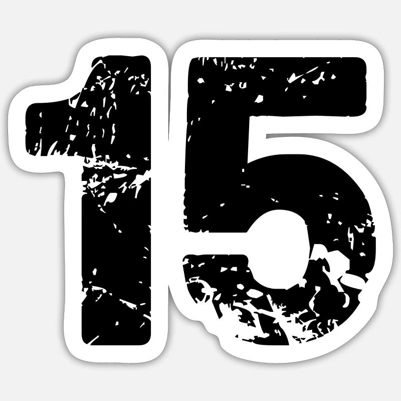 15 Sticker Größe S (10 x 10 cm)
