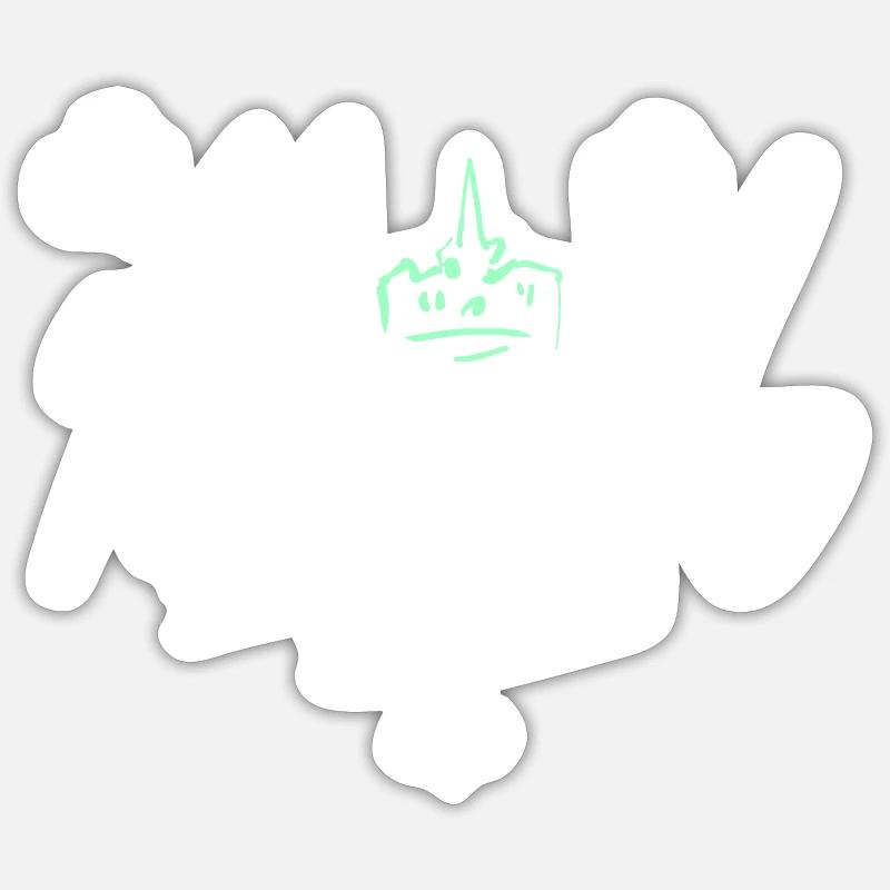 Kassel - Sticker Größe S (10 x 10 cm) - Mattweiß