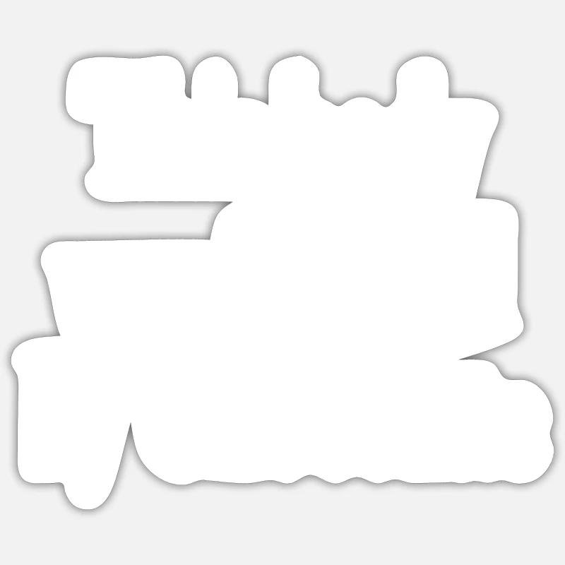 schokolade chocolate - Sticker Größe S (10 x 10 cm) - Mattweiß