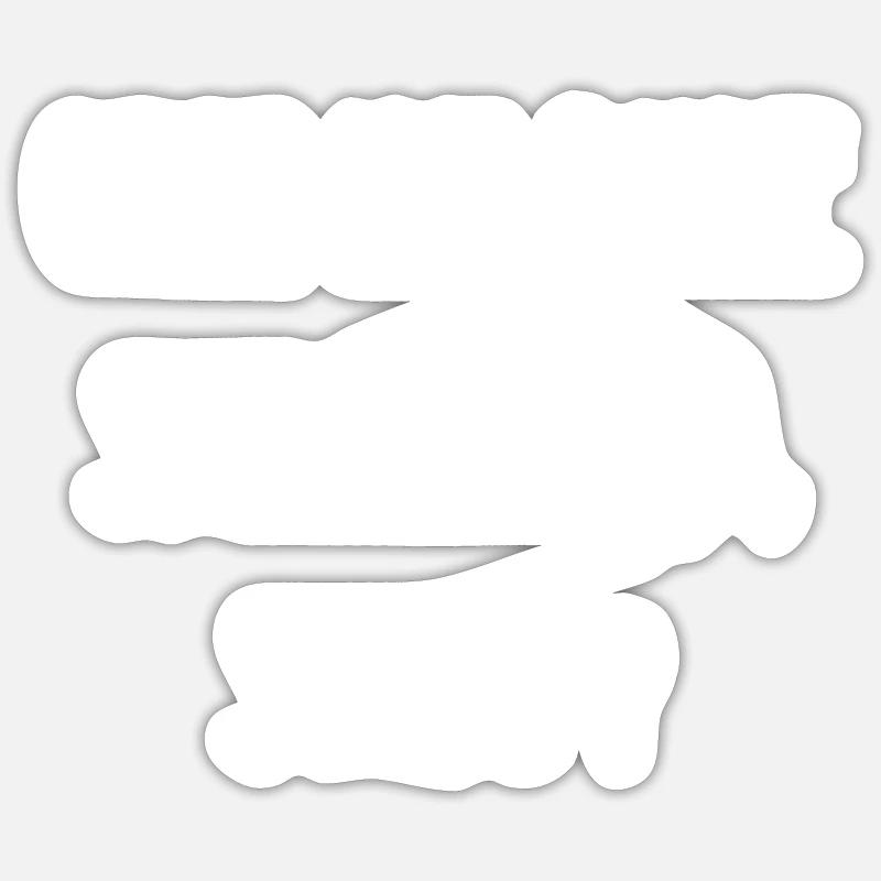 scribe - Sticker taille S (10 x 10 cm) - blanc mat