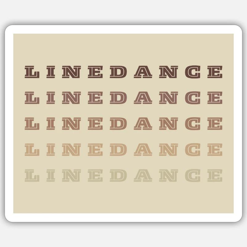 Skrifttype til linedance Sticker