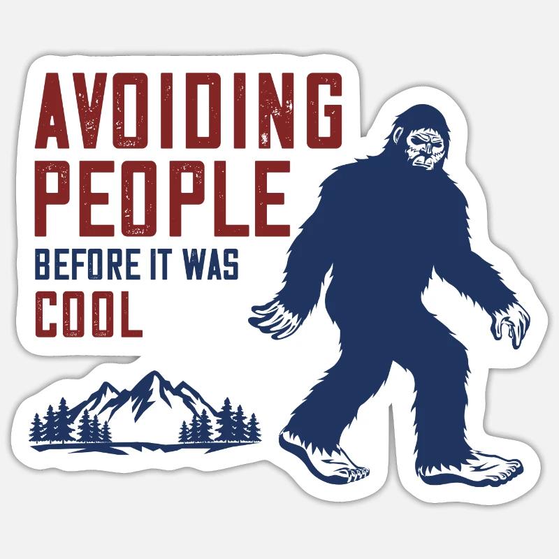 Éviter les gens avant que ce soit cool Sticker taille S (10 x 10 cm)