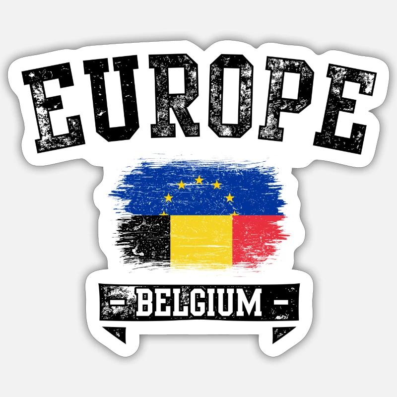 Drapeau de l’UE Roumanie Pride - Sticker taille S (10 x 10 cm) - blanc mat