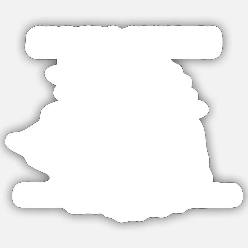 SAILING CAPITAN - Sticker Größe S (10 x 10 cm) - Mattweiß