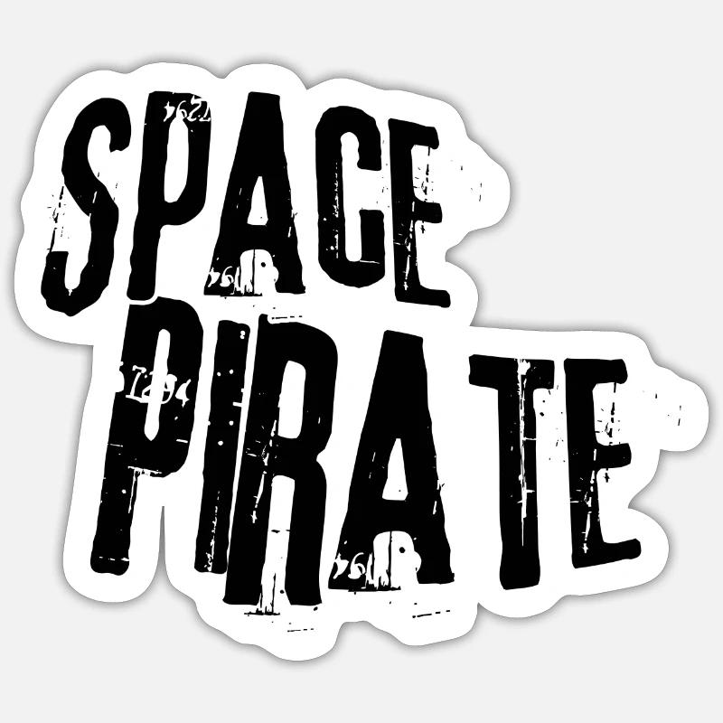 Pirate de l’espace Sticker taille S (10 x 10 cm)