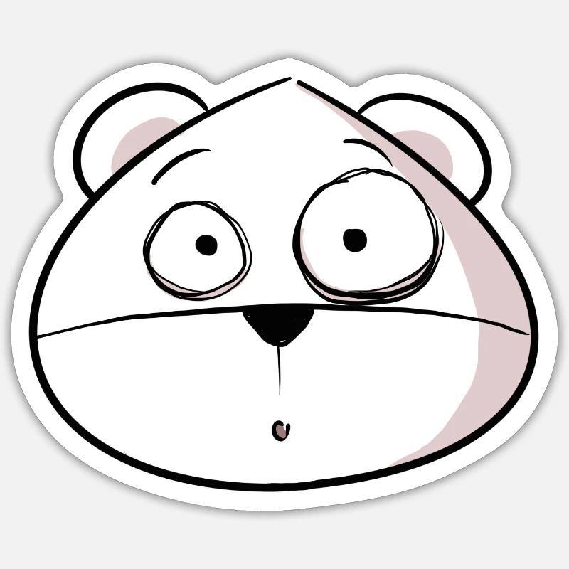 Euh oh - Sticker taille S (10 x 10 cm) - blanc mat