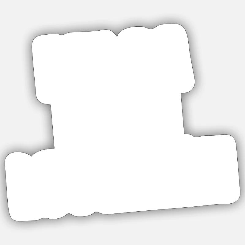 bin da Sticker Größe S (10 x 10 cm)