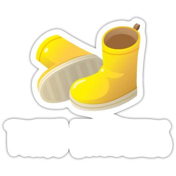 tongs lorraines - Sticker taille S (10 x 10 cm) - blanc mat - Devant