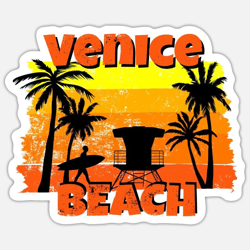 Venice Beach Sticker Größe S (10 x 10 cm)