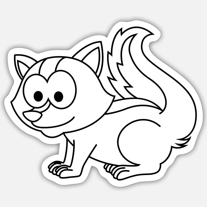 Stinker Comic Animal Sticker size S (10 x 10 cm)