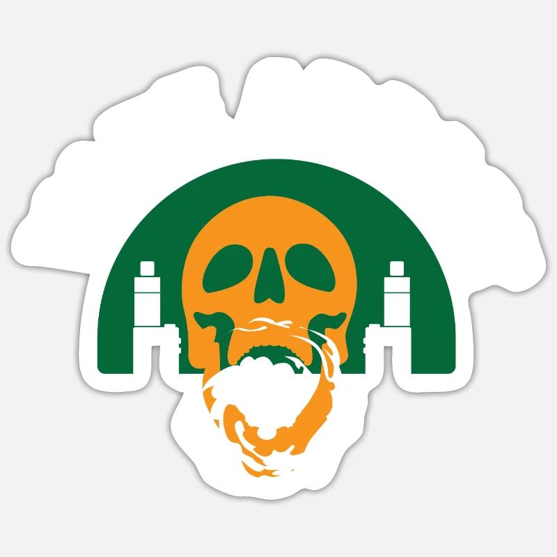E-Zigarette E-Shisha Dampf Liquid Sticker Größe S (10 x 10 cm)