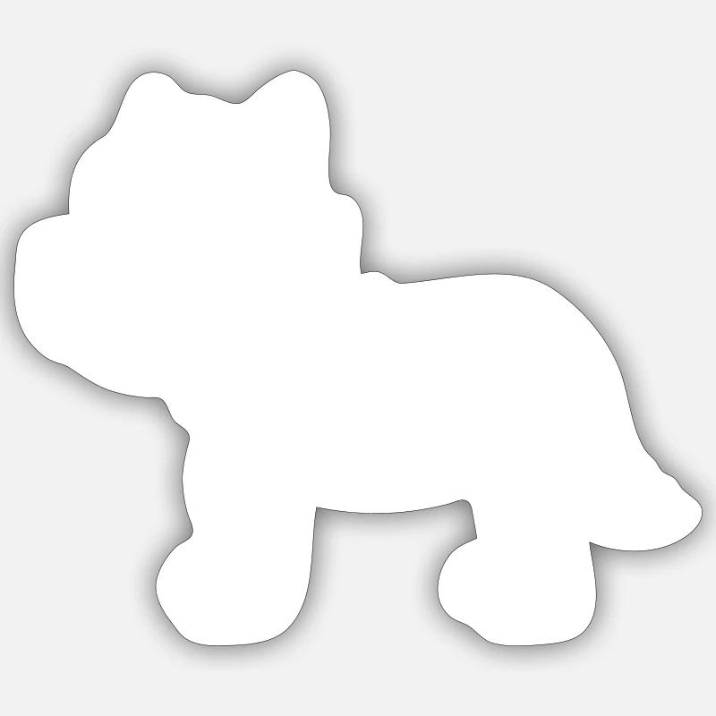 Wolf Comic Tier Sticker Größe S (10 x 10 cm)