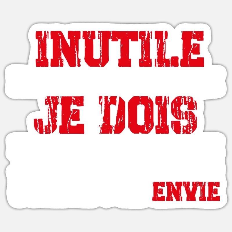 C'est Moi Qui Décide ! - Sticker taille S (10 x 10 cm) - blanc mat