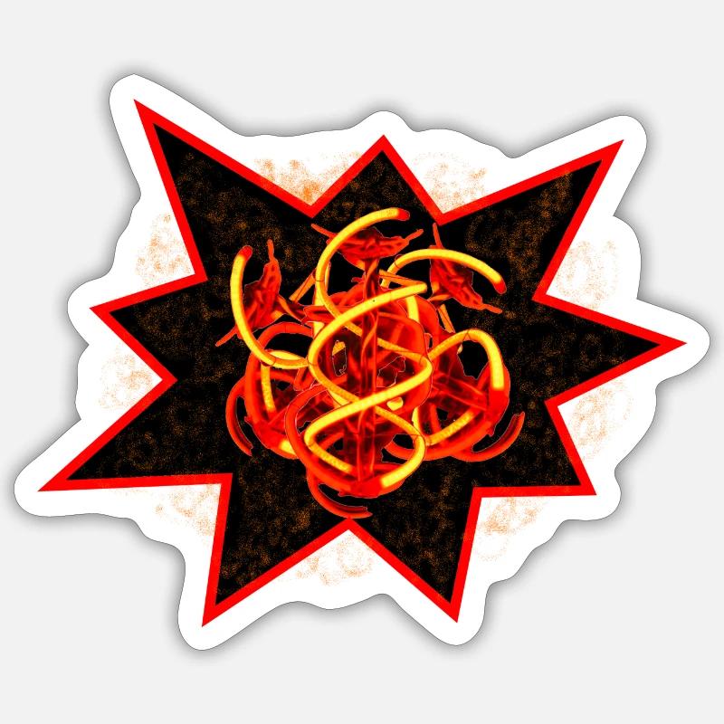 Light Power - Sticker size S (10 x 10 cm) - white matte