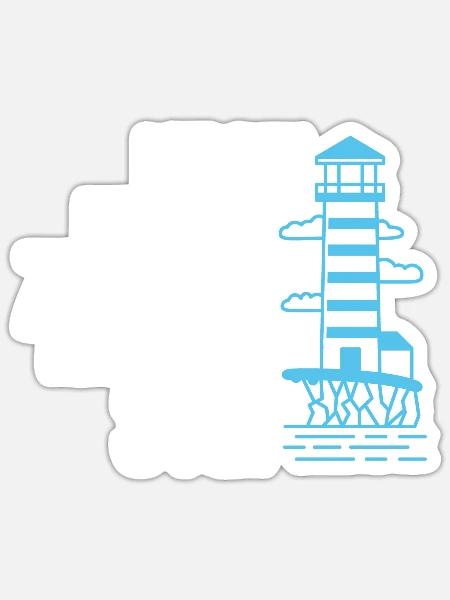 Sylt Norddeutschland Seemänner Geschenk - Sticker Größe S (10 x 10 cm) - Mattweiß