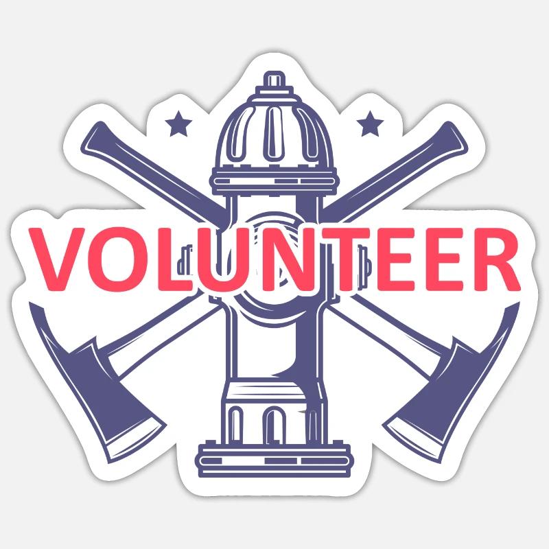 | Pompiers Héros | Profession à risque Sticker taille S (10 x 10 cm)