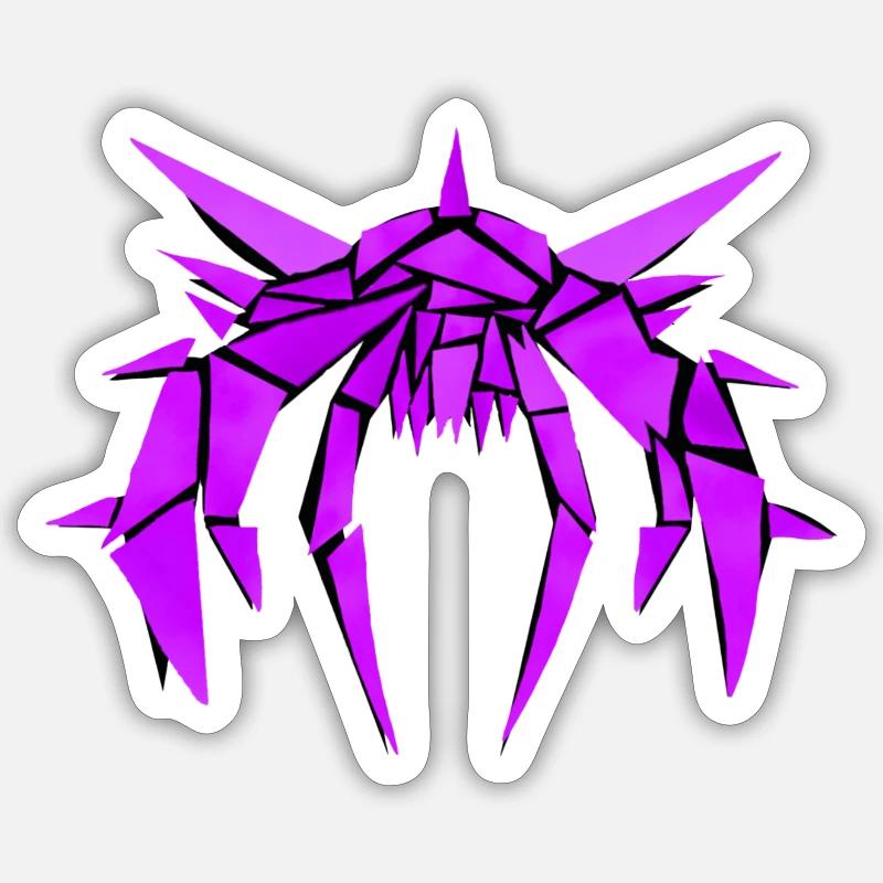 Horrorwesen "Spidex" - Sticker Größe S (10 x 10 cm) - Mattweiß