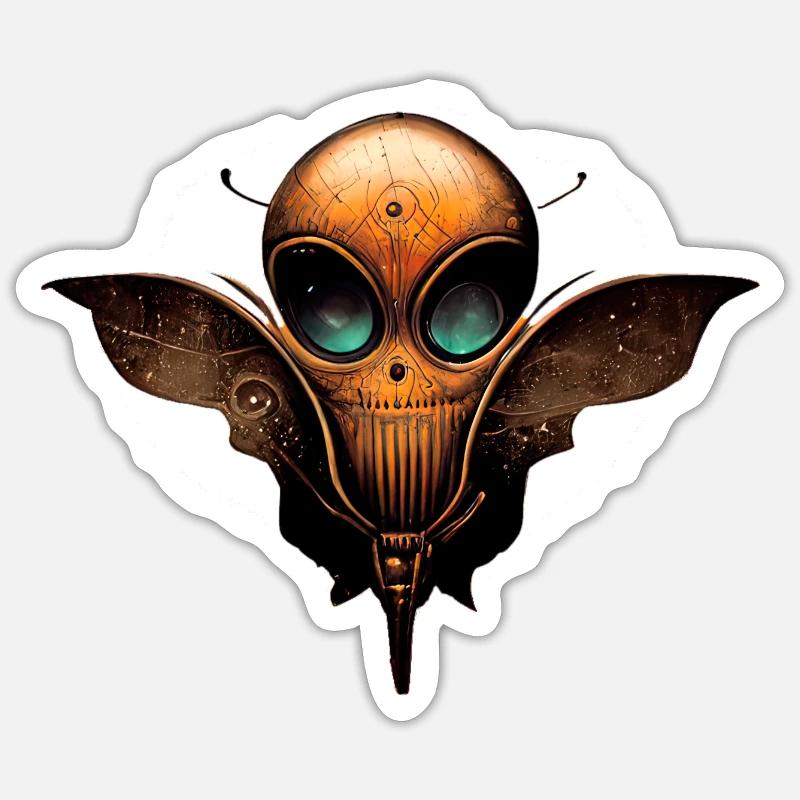 Alien-Logo Sticker Größe S (10 x 10 cm)