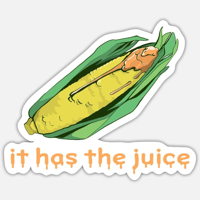 Corn Tik tok Trend Sticker size S (10 x 10 cm)