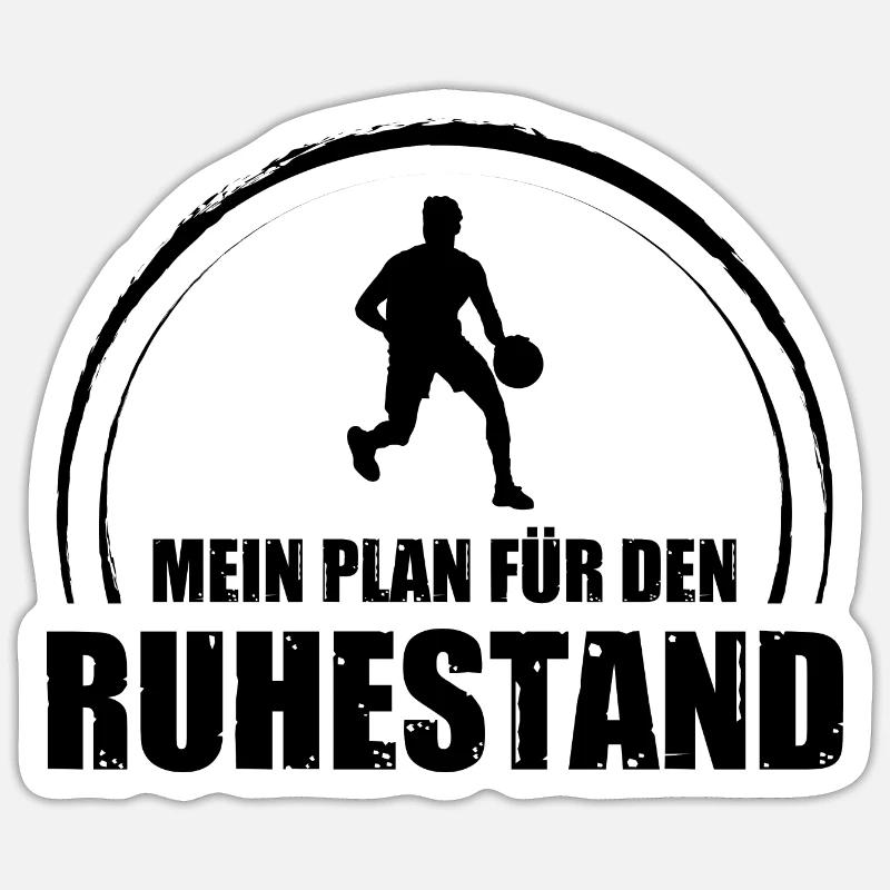 Mein Plan-Fur Den Ruhestand 1 - - Sticker Größe S (10 x 10 cm) - Mattweiß