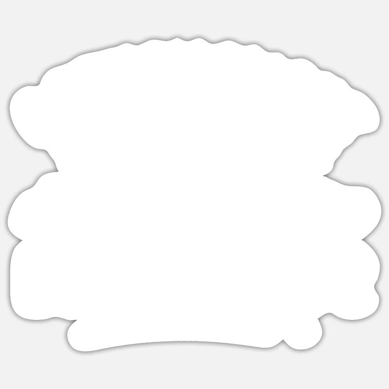 actuellement, en train d'eviter le ménage - humour - Sticker taille S (10 x 10 cm) - blanc mat