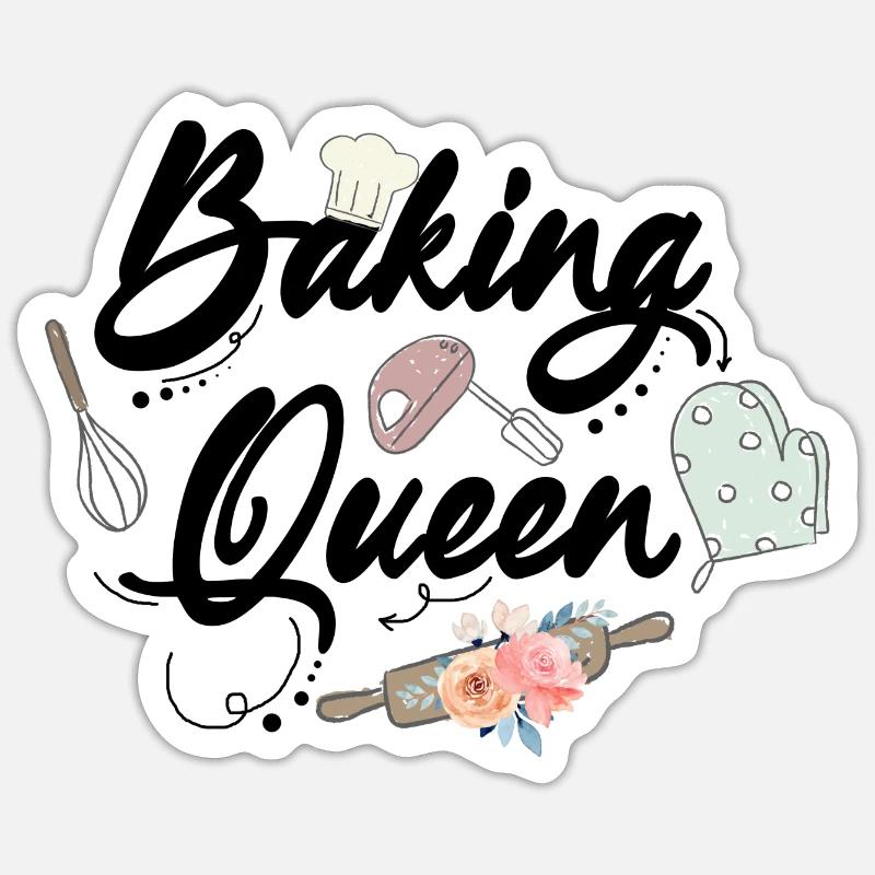 Baking Baker Baker Bakery Confectionery Cake Sticker size S (10 x 10 cm)