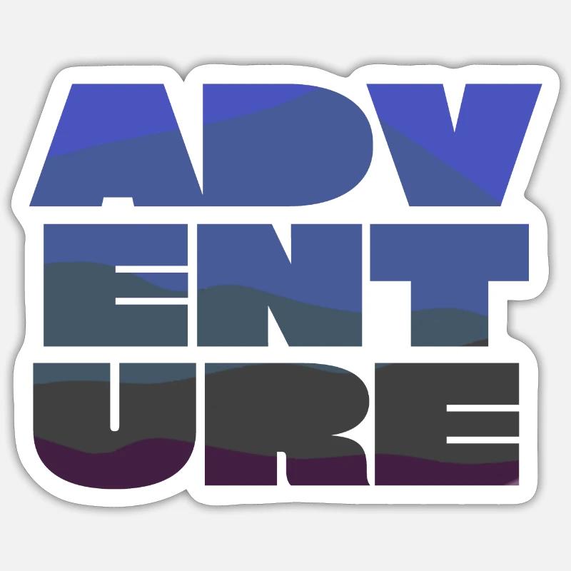 Aventure Sticker taille S (10 x 10 cm)