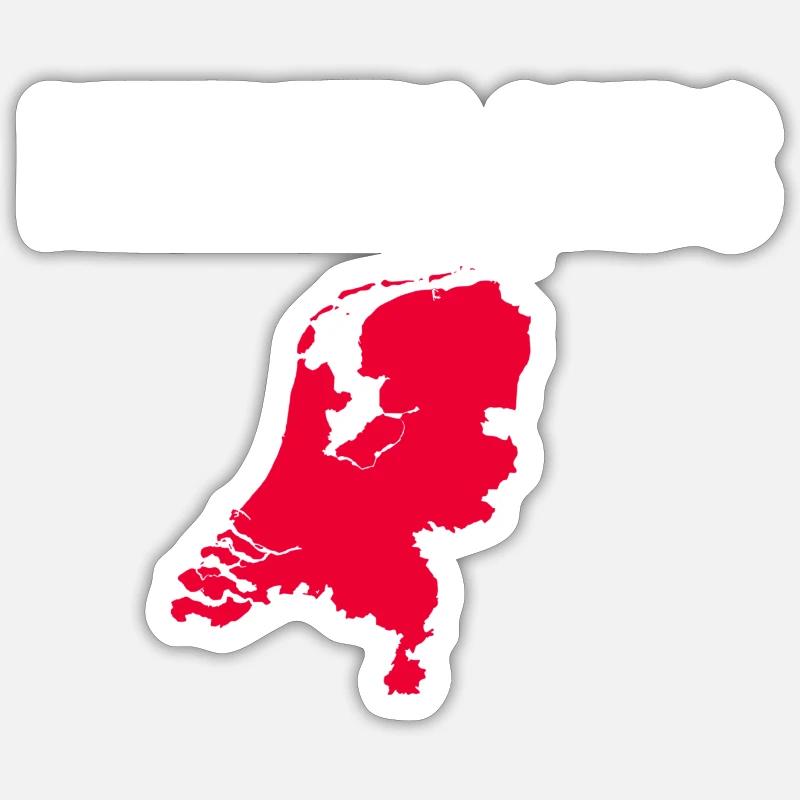 Netherlands Souvenir - Sticker size S (10 x 10 cm) - white matte