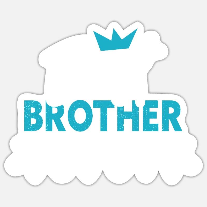 Best Bro Ever Bester Bruder Geschenkidee Sticker Größe S (10 x 10 cm)