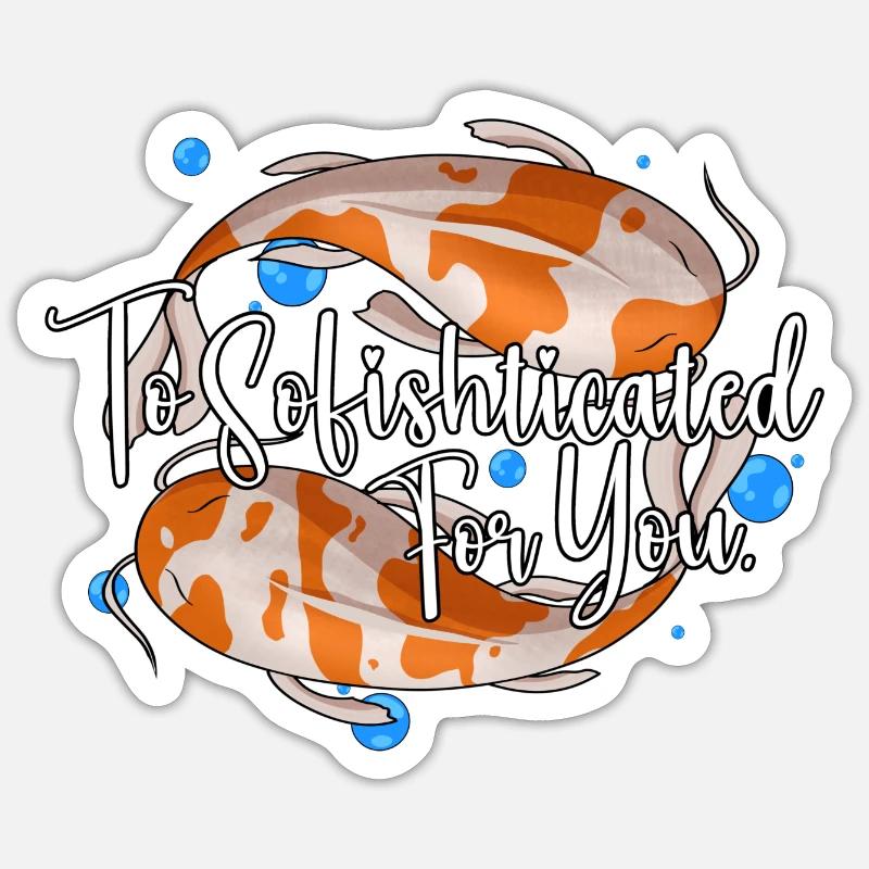 À Sofishticated pour vous - Sticker taille S (10 x 10 cm) - blanc mat