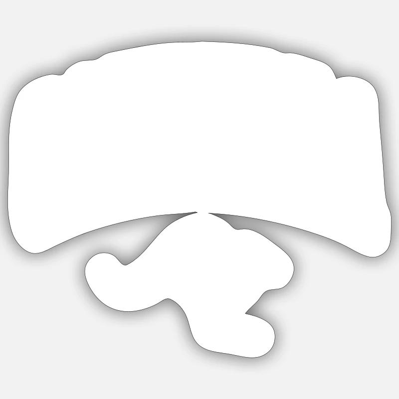 Canberra - Sticker Größe S (10 x 10 cm) - Mattweiß