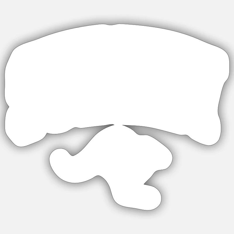 Sydney - Sticker taille S (10 x 10 cm) - blanc mat